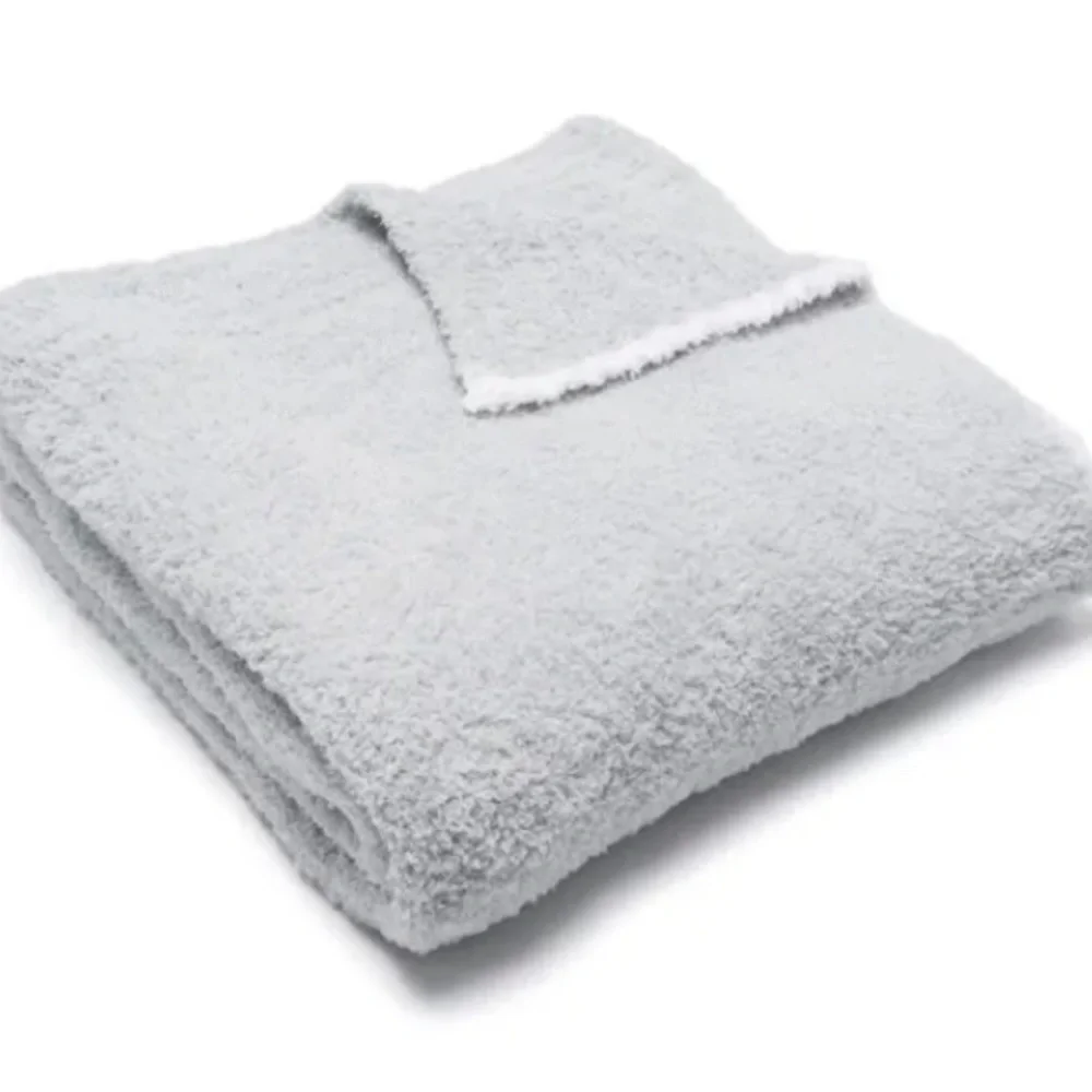 New With Tags-Barefoot Dreams Throw Ocean-White